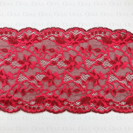 Koronka elastyczna 140mm/1m bordowa5064