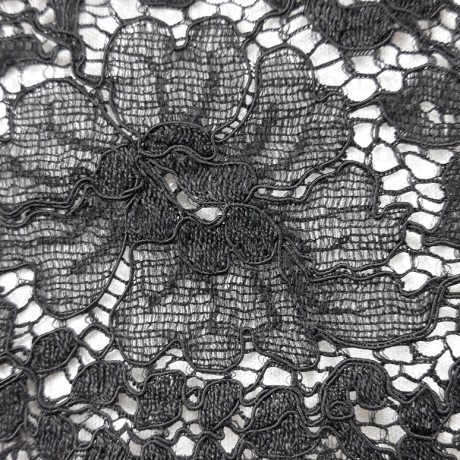 Koronka elastyczna 120mm/1m czarna 5065