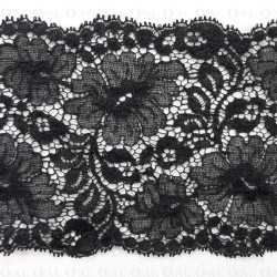 Koronka elastyczna 120mm/1m czarna 5065 Koronka elastyczna 120mm/1m czarna 5065