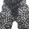 Koronka elastyczna 130mm/1m czarna 5066
