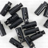 Stopery plastikowe  50 lub 200szt czarne 5074
