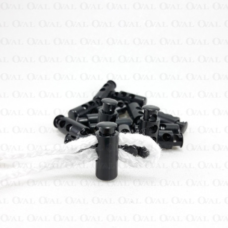 Stopery plastikowe  50 lub 200szt czarne 5074