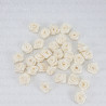 Różyczka Atłasowa 10mm/10, 50 lub 200szt ecru  234