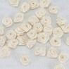 Różyczka Atłasowa 10mm/10, 50 lub 200szt ecru  234