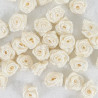 Różyczka Atłasowa 10mm/10, 50 lub 200szt ecru  234
