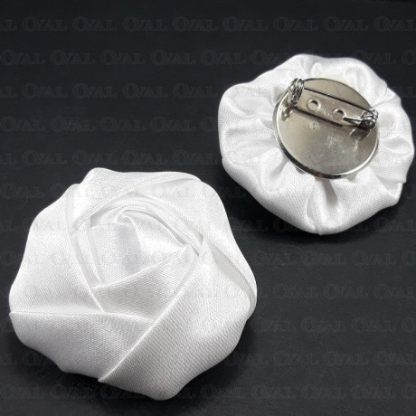 Broszka Różyczka Atłasowa ok. 45mm nr: 261