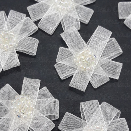 Kokardka Ozdobna z kamyczkami ok. 25mm Nr: 263