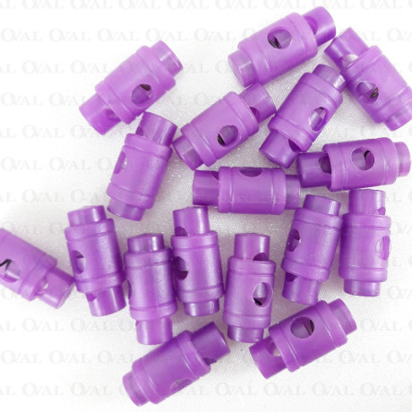Stopery plastikowe 10,50,200szt fiolet 5102