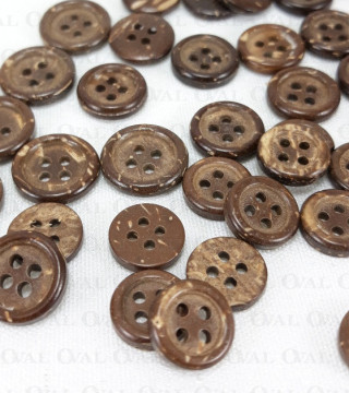 Guziki z kokosa pakiet 200szt , różne rozmiary 751