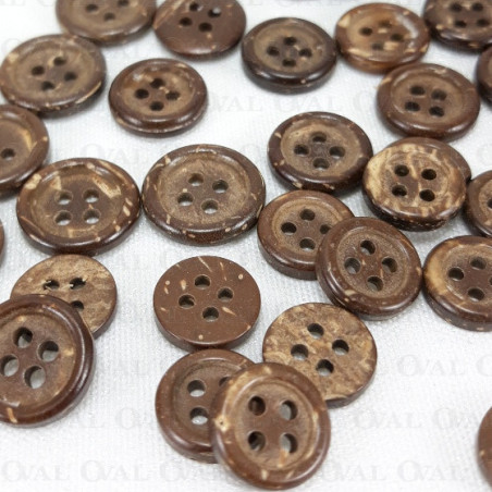 Guziki z kokosa pakiet 200szt , różne rozmiary 751