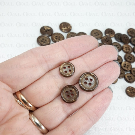 Guziki z kokosa pakiet 200szt , różne rozmiary 751