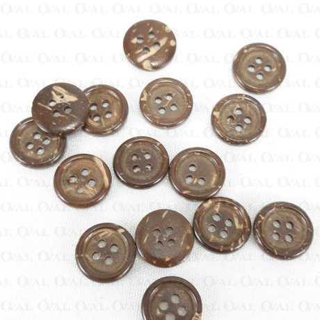 Guziki z kokosa pakiet 200szt , różne rozmiary 751