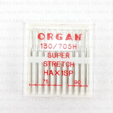 Super Stretch semi-flat needles 75–90 /10 pcs 1203
