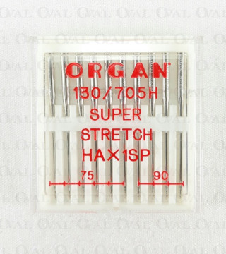 Super Stretch semi-flat needles 75–90 /10 pcs 1203