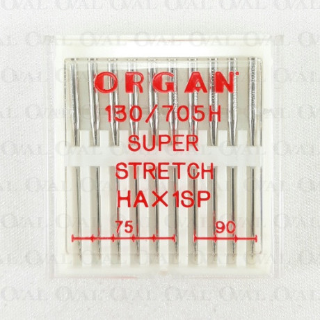 Super Stretch semi-flat needles 75–90 /10 pcs 1203