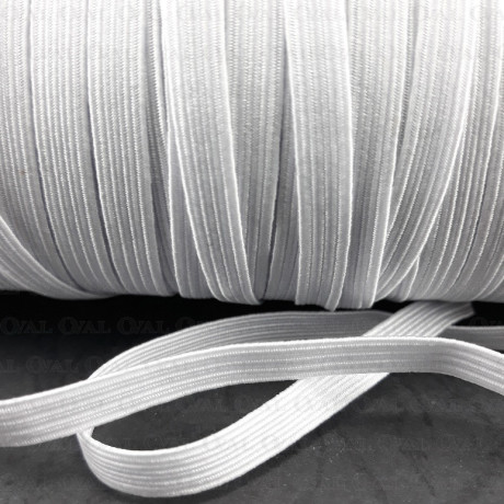 Guma w oplocie 4mm/100m  biała    2891