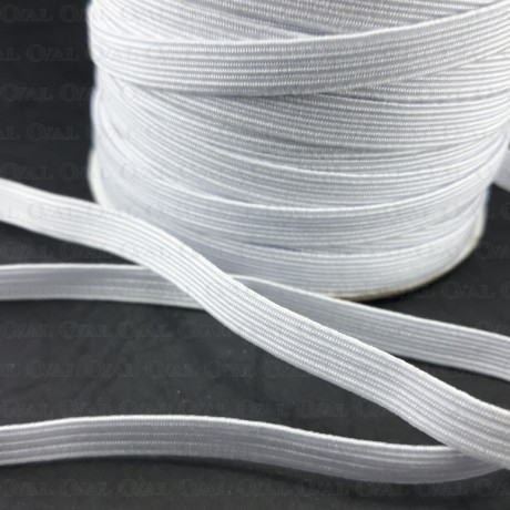 Guma w oplocie 4mm/100m  biała    2891