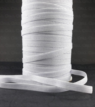 Guma w oplocie 10mm/100m biała  3058