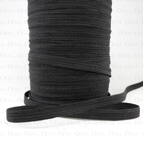 Guma w oplocie 8mm/100m czarna 2835