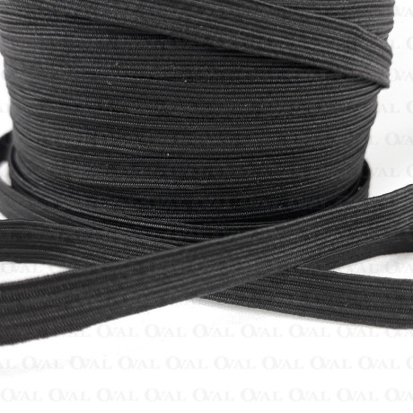 Guma w oplocie 8mm/100m czarna 2835