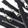 Metal zips *5 closed-end silver 35, 30, 20, 18 cm no. 2163