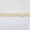Koronka bawełniana ząbek O 16mm / 25m  naturalny 5024