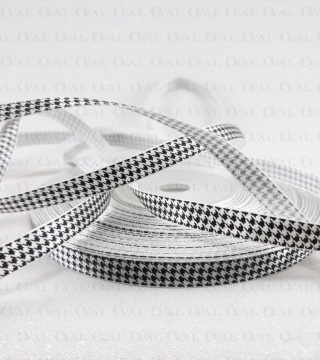 Taśma atłasowa pepitka 6mm/30y 3063