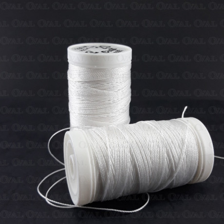 Nici poliestrowe grube 20/100m biał 5125