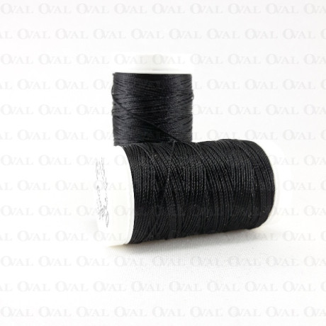 Nici poliestrowe grube 20/100m czarne 5126