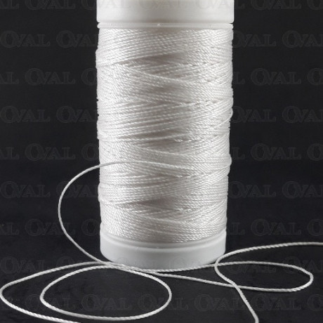Nici poliestrowe grube 20/100m biał 5125