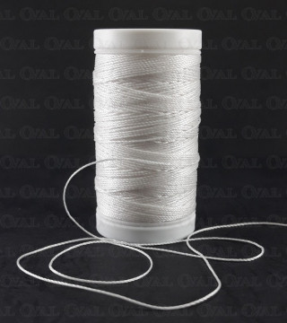 Nici poliestrowe grube 20/100m biał 5125