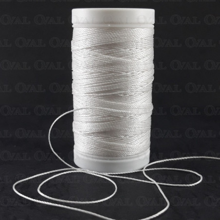 Nici poliestrowe grube 20/100m biał 5125