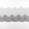 Koronka haft na tiulu 45mm/1y szary 3797