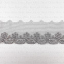 Koronka haft na tiulu 45mm/1y szary 3797