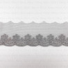 Koronka haft na tiulu 45mm/1y szary 3797
