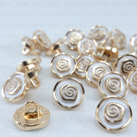 Guzik metalowy 10mm/10 lub 100szt 5142