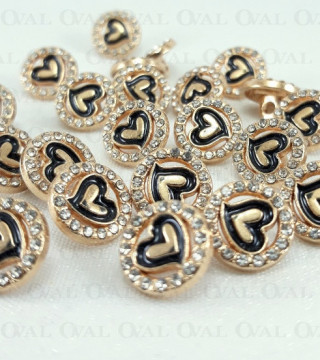 Guzik metalowy 11,4mm/10 lub 100szt 5143