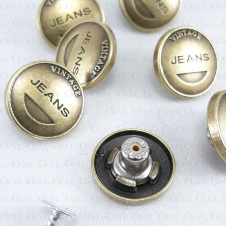 Guzik do jeansu na gwóźdź PAKIET 10szt, nr 5147