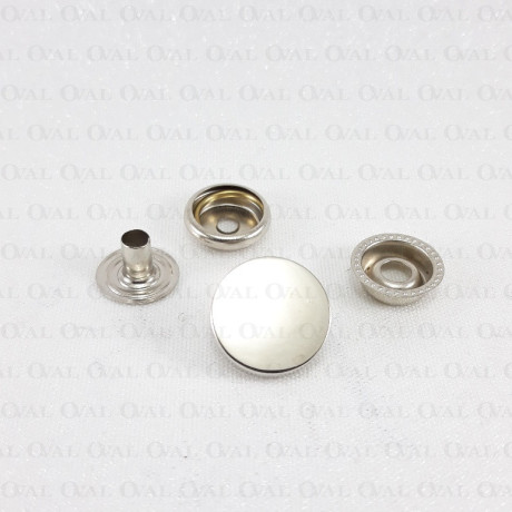 Napy 15mm/ 100szt srebrne 5151