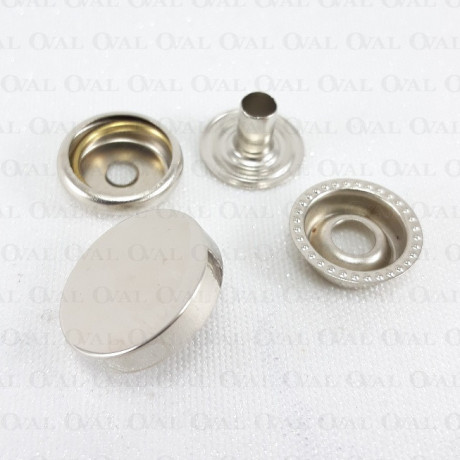 Napy 15mm/ 100szt srebrne 5151