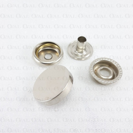 Napy 15mm/ 100szt srebrne 5151