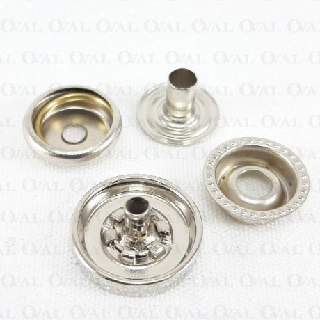 Napy 15mm/ 100szt srebrne 5151