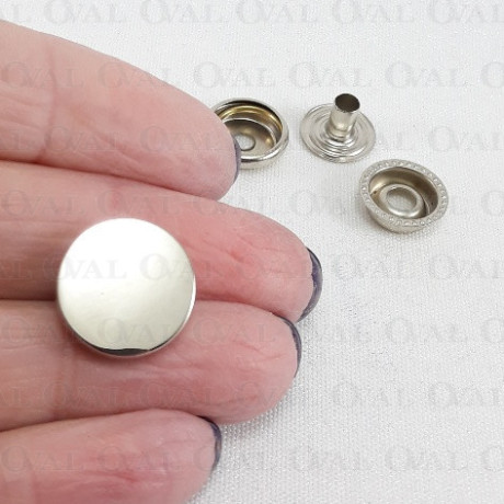 Napy 15mm/ 100szt srebrne 5151