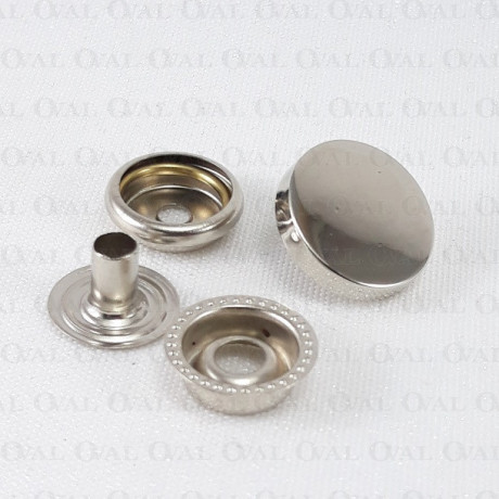 Napy 15mm/ 100szt srebrne 5151