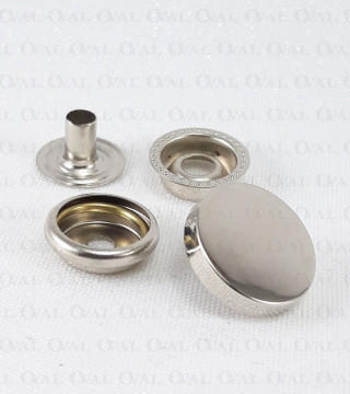 Napy 15mm/ 100szt srebrne 5151