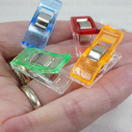 Klipsy , spinacze kolorowe 10szt 5179