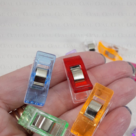 Klipsy , spinacze kolorowe 10szt 5179