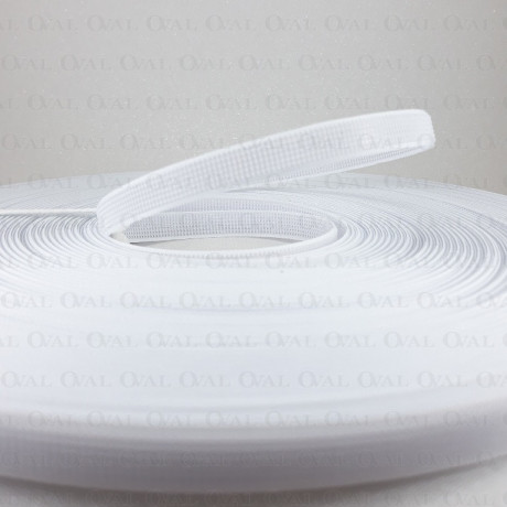 Fiszbiny tkane 10mm/1m białe 5184