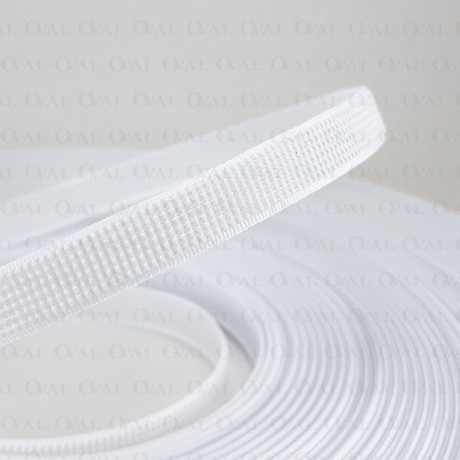 Fiszbiny tkane 10mm/1m białe 5184
