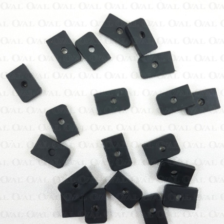 Końcówki do fiszbin 6mm/10szt czarne 5186